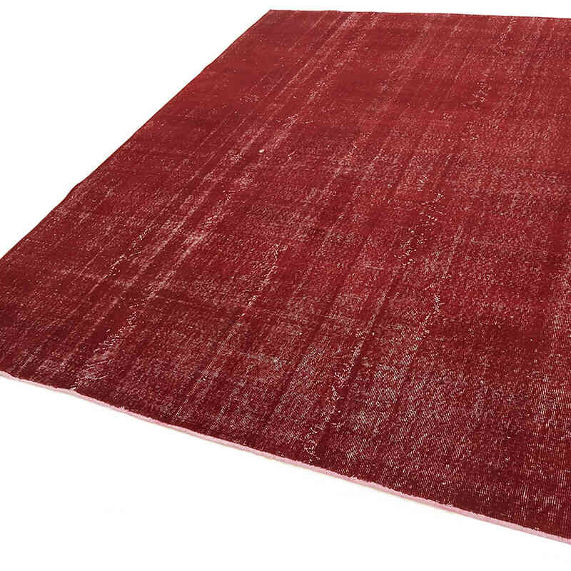 Overdyed Vintage Hand-knotted Oriental Rug - 8' 2" x 9' 10" (98" x 118") - K0082228