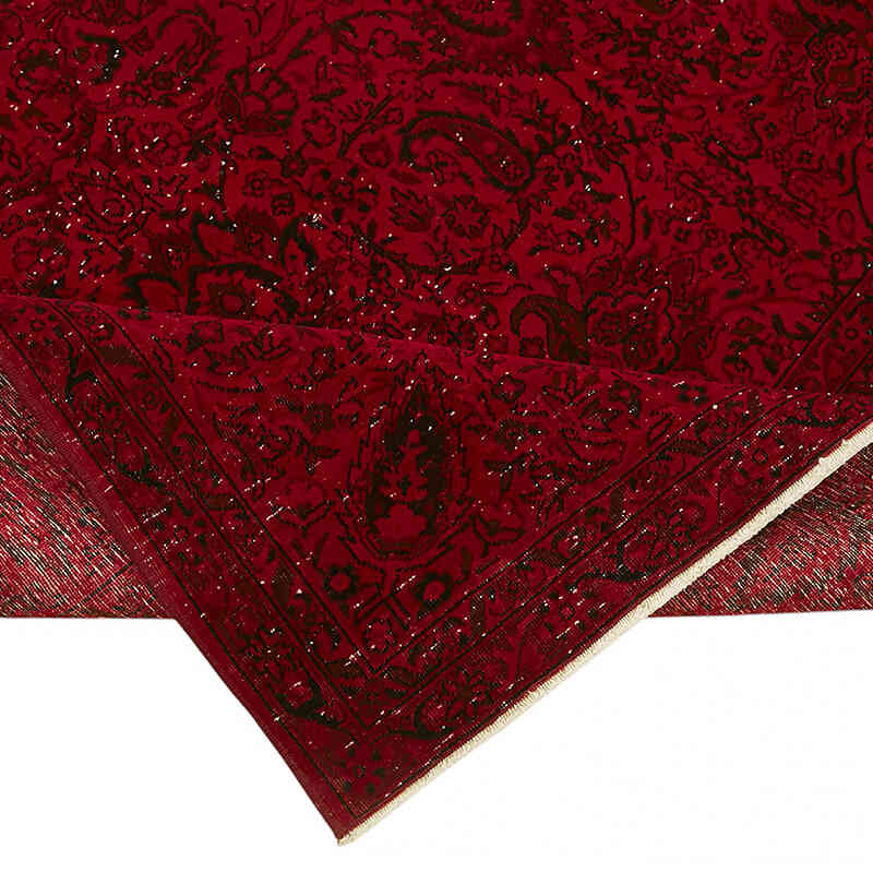 Overdyed Vintage Hand-knotted Oriental Rug - 8' 2" x 9' 10" (98" x 118") - K0082229