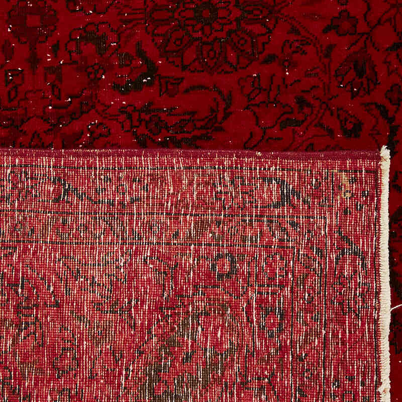 Overdyed Vintage Hand-knotted Oriental Rug - 8' 2" x 9' 10" (98" x 118") - K0082229