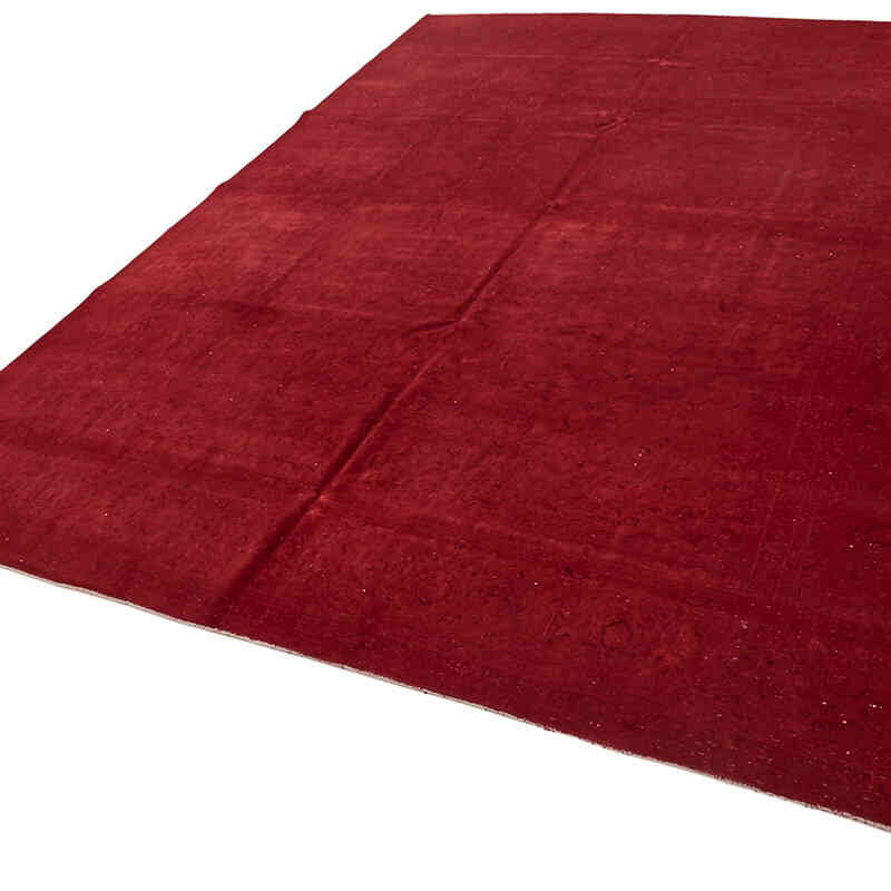 Overdyed Vintage Hand-knotted Oriental Rug - 9' 10" x 13' 1" (118" x 157") - K0082235
