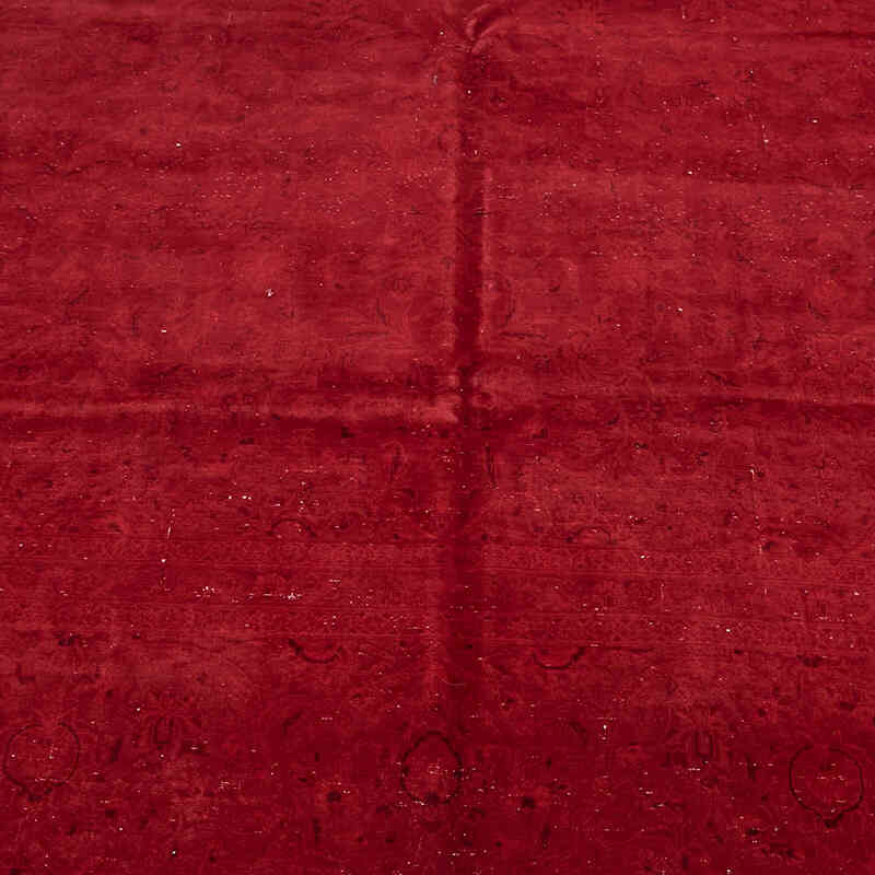 Overdyed Vintage Hand-knotted Oriental Rug - 9' 10" x 13' 1" (118" x 157") - K0082235