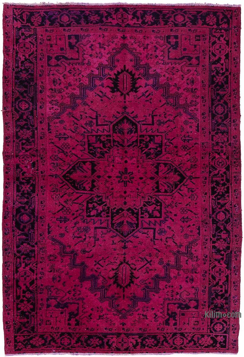 Alfombra Oriental Vintage Teñida a Mano Sobretintada - 200 cm x 300 cm - K0082247