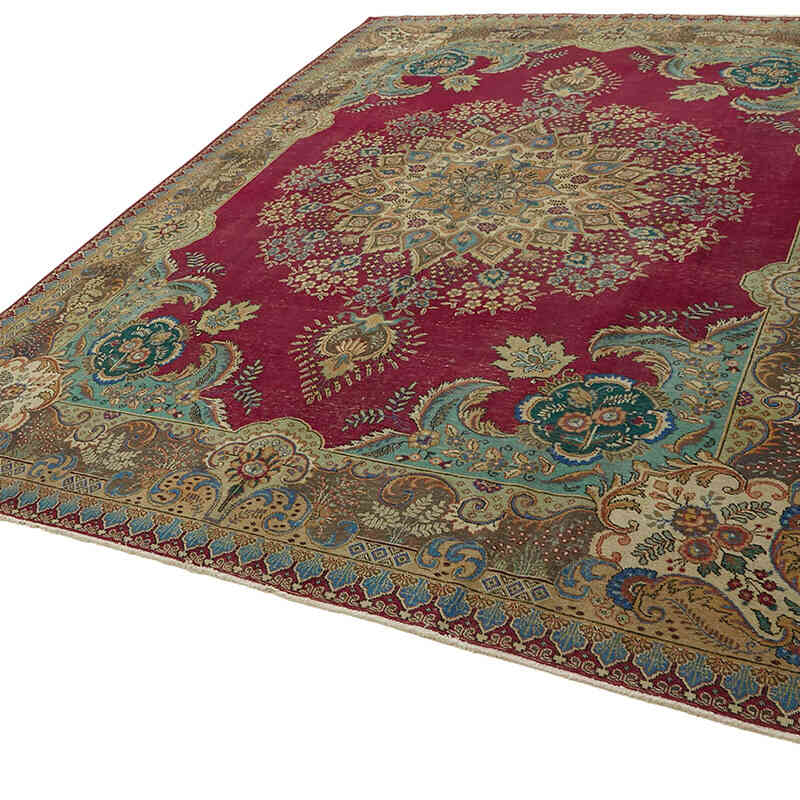 Vintage Hand-Knotted Oriental Rug - 9' 11" x 12' 9" (119" x 153") - K0082256