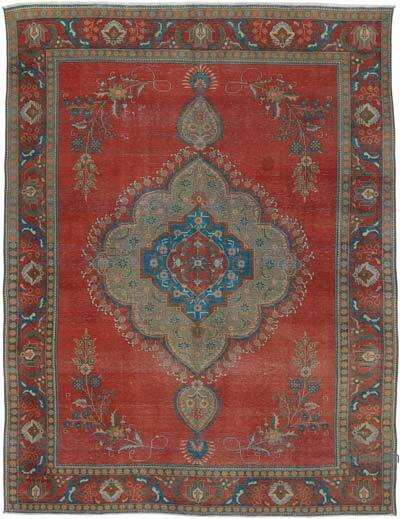 Vintage Hand-Knotted Oriental Rug - 9' 7" x 12' 7" (115" x 151")
