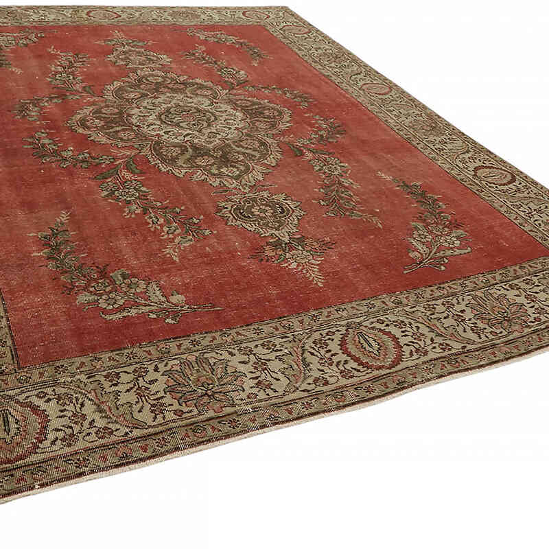 Vintage Hand-Knotted Oriental Rug - 9' 1" x 11' 10" (109" x 142") - K0082258