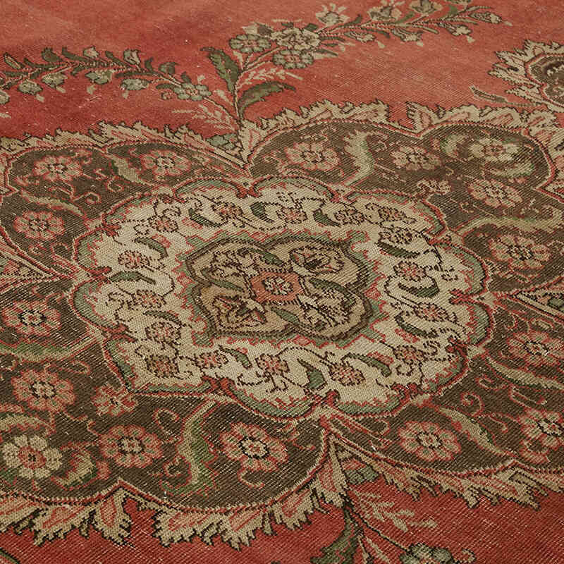 Vintage Hand-Knotted Oriental Rug - 9' 1" x 11' 10" (109" x 142") - K0082258