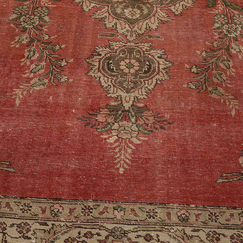 Vintage Hand-Knotted Oriental Rug - 9' 1" x 11' 10" (109" x 142") - K0082258