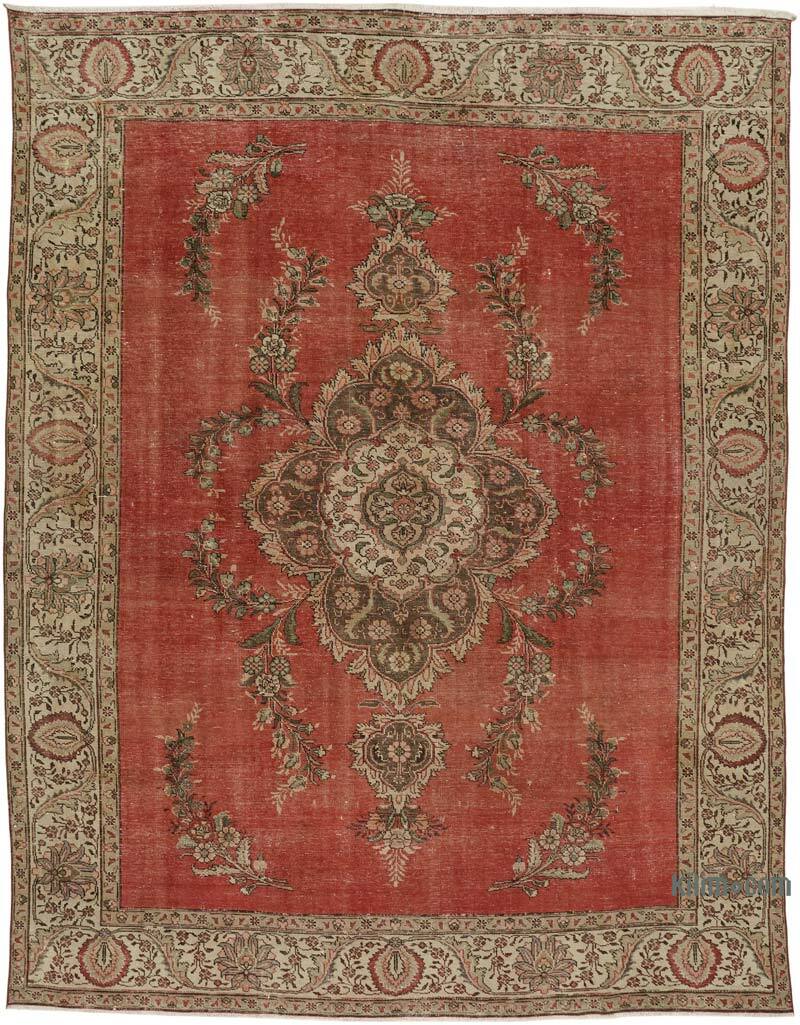Vintage Hand-Knotted Oriental Rug - 9' 1" x 11' 10" (109" x 142") - K0082258