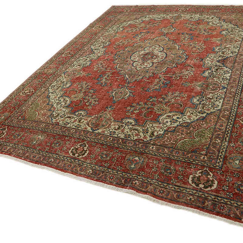 Vintage Hand-Knotted Oriental Rug - 9' 4" x 12'  (112" x 144") - K0082260