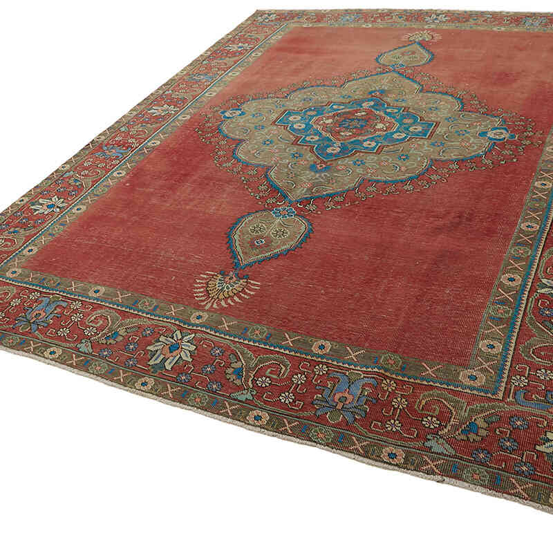 Vintage Hand-Knotted Oriental Rug - 9' 3" x 13' 7" (111" x 163") - K0082262