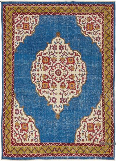 Vintage Hand-Knotted Oriental Rug - 8' 9" x 12' 3" (105" x 147")
