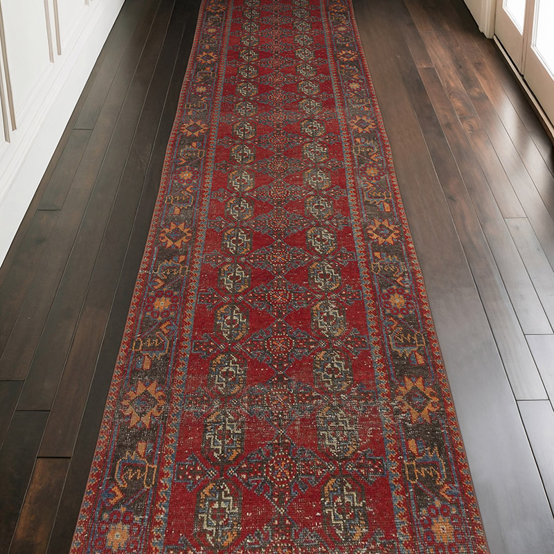 Corredora Anudada a Mano Oriental Vintage - 100 cm x 320 cm - K0082280