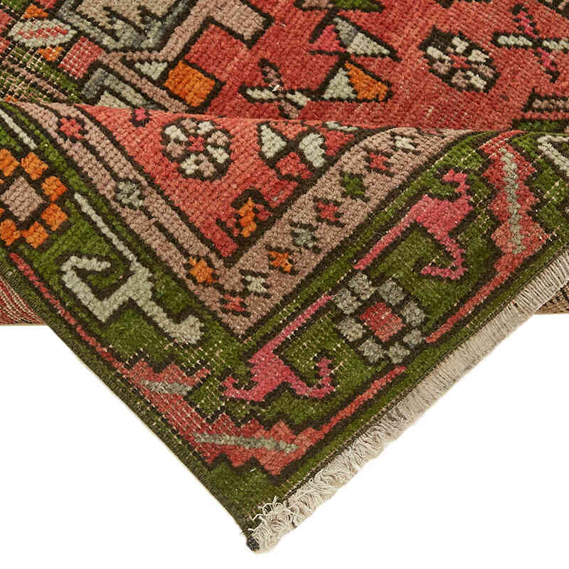 Vintage Oriental Hand-Knotted Runner - 3' 1" x 11' 9" (37" x 141") - K0082281