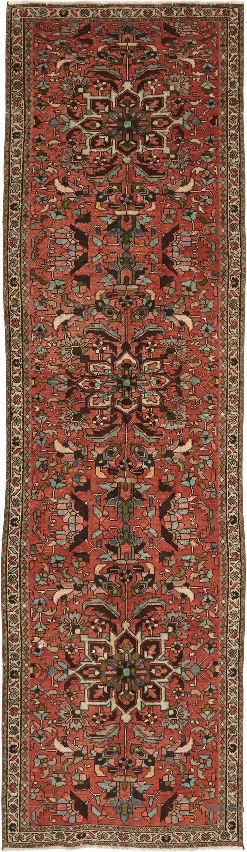 Corredora Anudada a Mano Oriental Vintage - 107 cm x 383 cm - K0082282