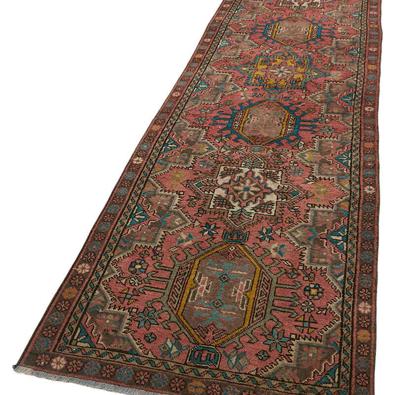 Vintage Oriental Hand-Knotted Runner - 3' 2" x 12' 2" (38" x 146") - K0082284