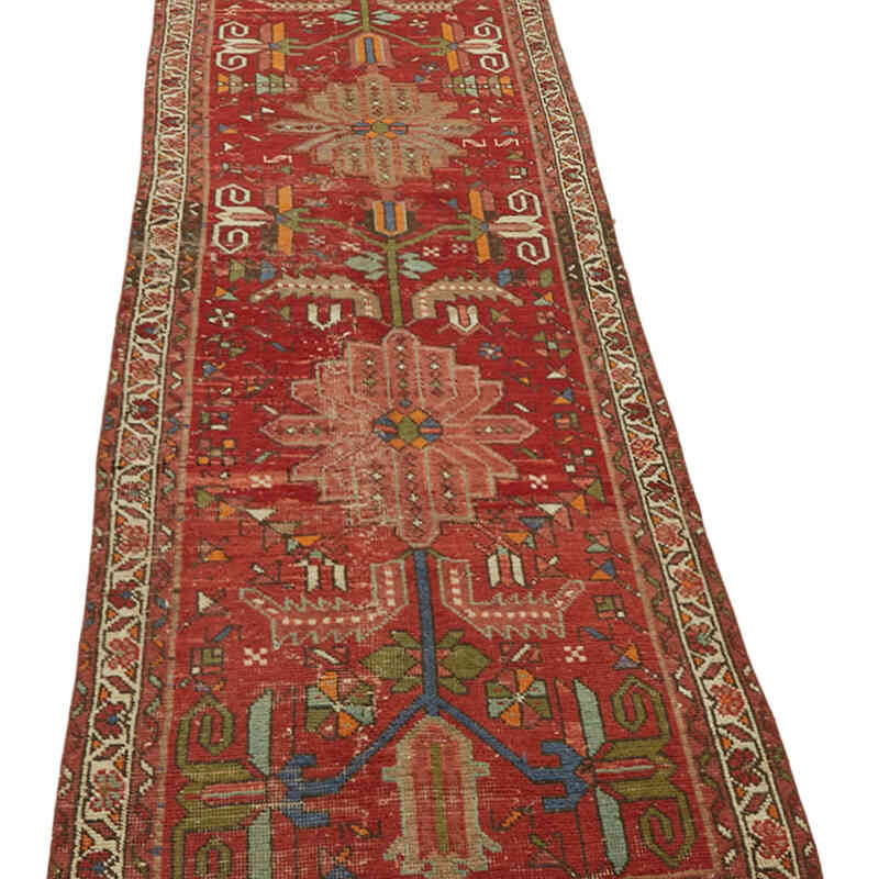 Vintage Oriental Hand-Knotted Runner - 2' 11" x 12' 8" (35" x 152") - K0082285