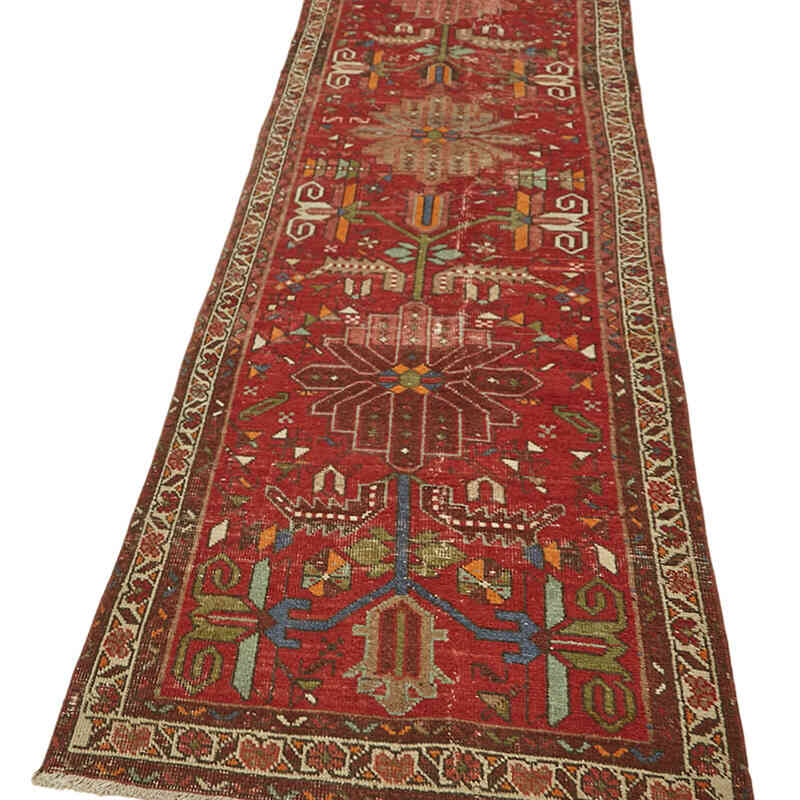 Vintage Oriental Hand-Knotted Runner - 2' 11" x 12' 8" (35" x 152") - K0082285