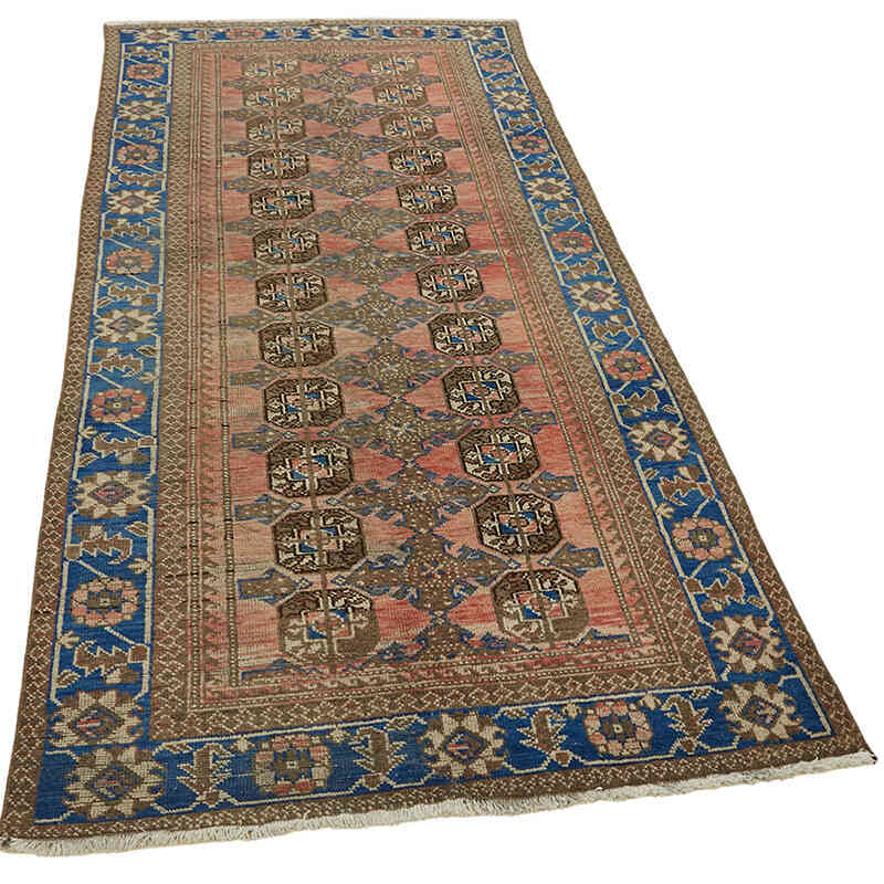 Vintage Oriental Hand-Knotted Runner - 3' 10" x 8' 3" (46" x 99") - K0082289
