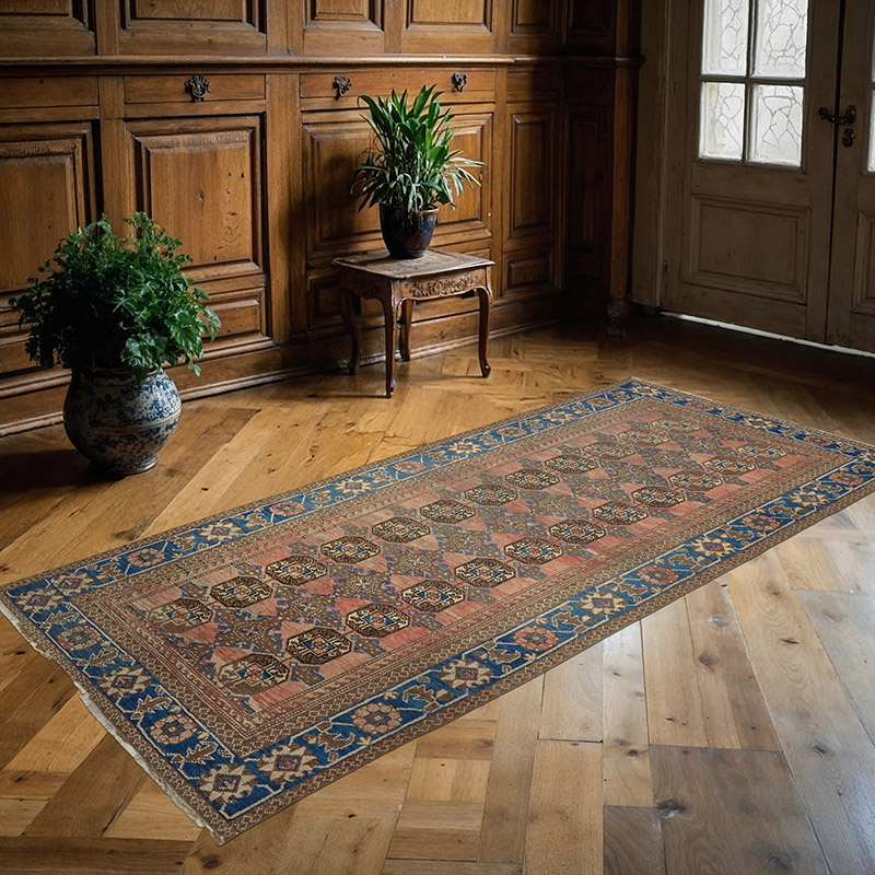 Corredora Anudada a Mano Oriental Vintage - 118 cm x 252 cm - K0082289