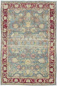 Vintage Hand-Knotted Oriental Rug - 7' 9" x 11' 10" (93" x 142")