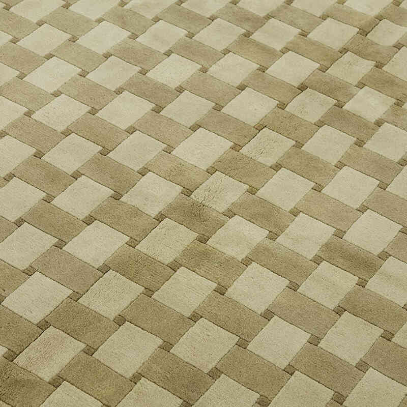 New Contemporary Hand-Knotted Rug - K0082344