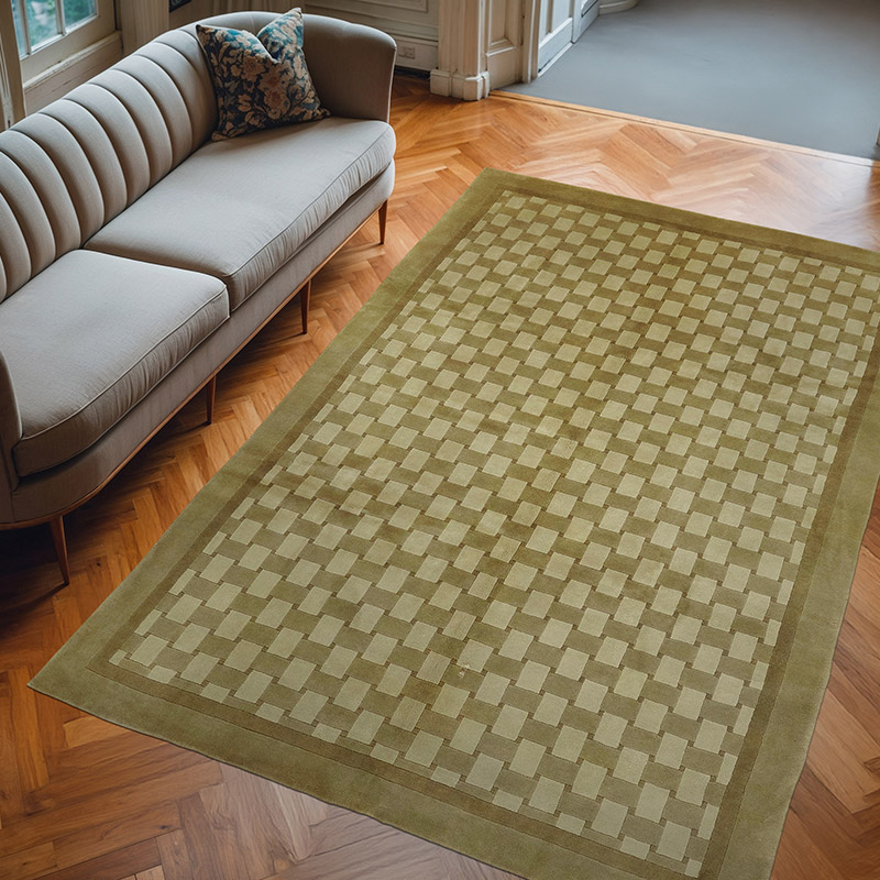 New Contemporary Hand-Knotted Rug - K0082344