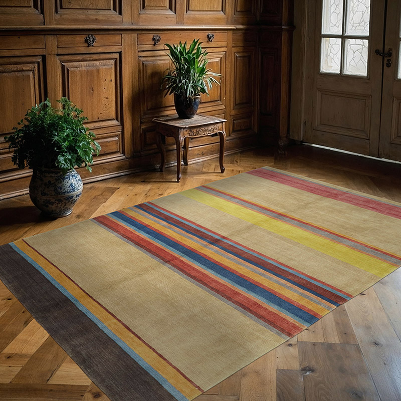 New Contemporary Hand-Knotted Rug - K0082347