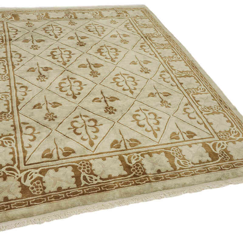 Nueva Alfombra Oushak Tejida a Mano - K0082348