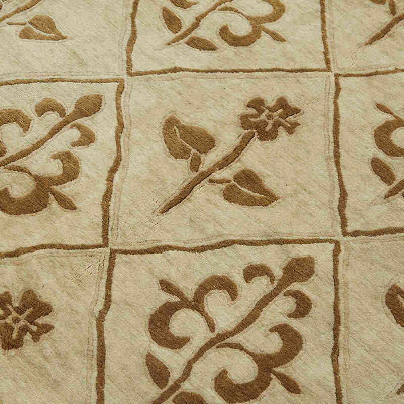 Nueva Alfombra Oushak Tejida a Mano - K0082348