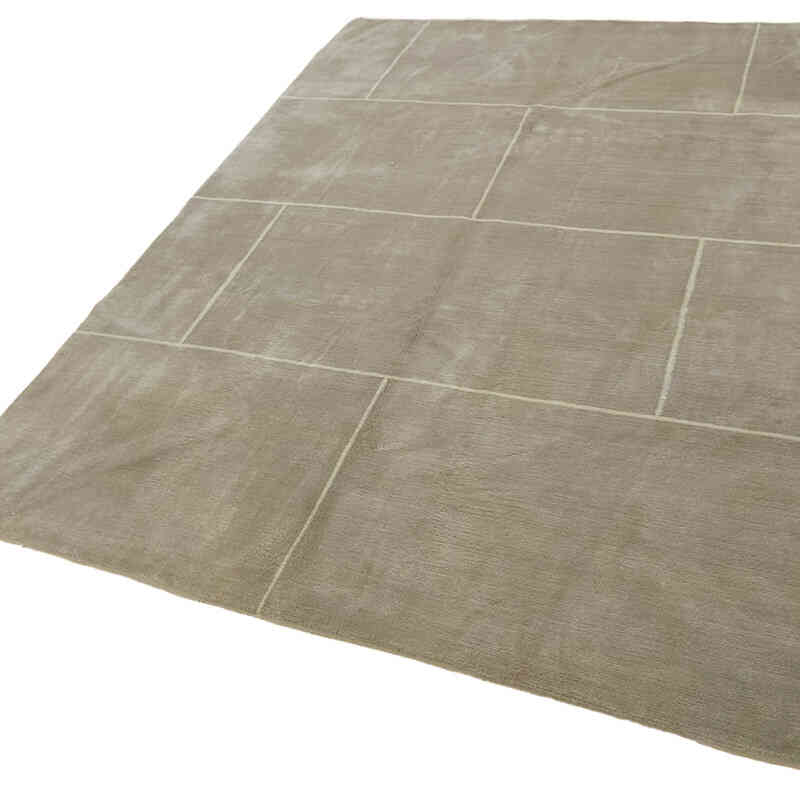 New Contemporary Hand-Knotted Rug - K0082349