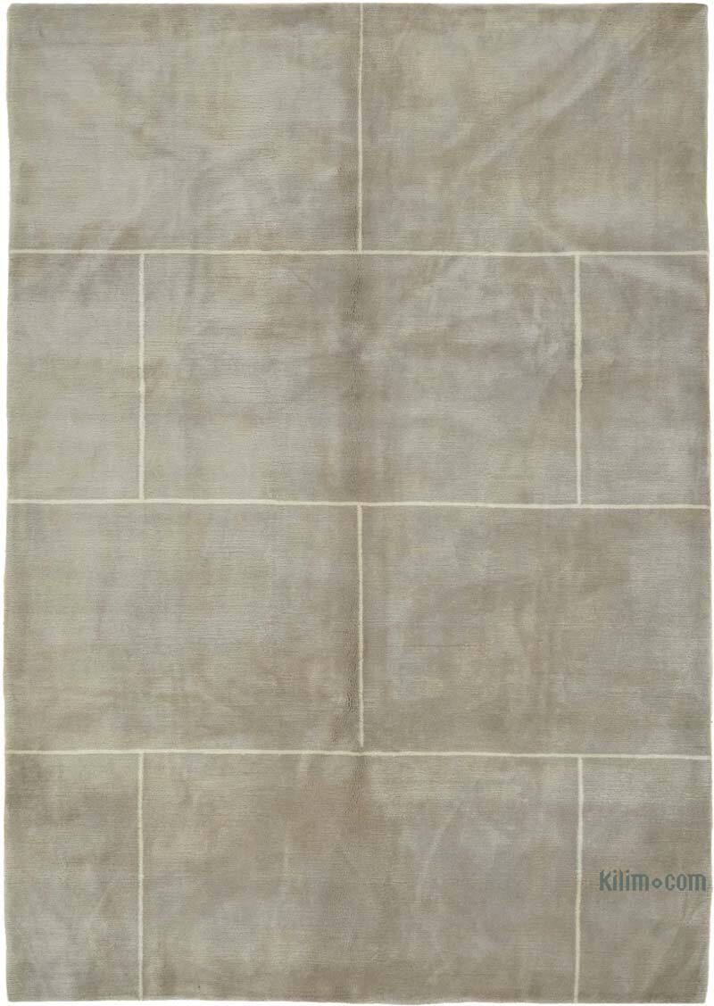 New Contemporary Hand-Knotted Rug - K0082349