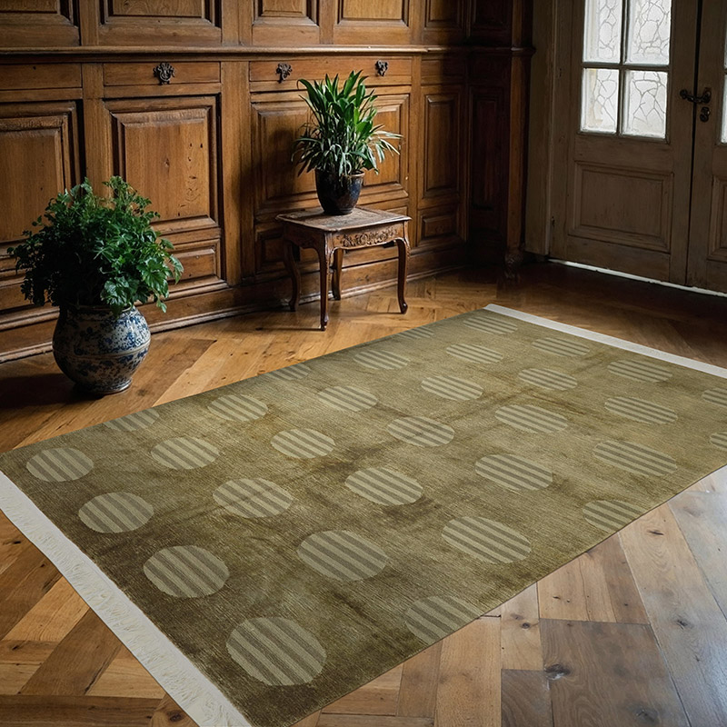Nueva Alfombra Anudada a Mano - K0082350