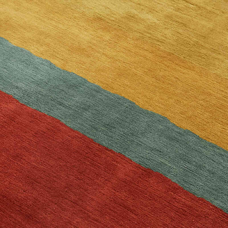 New Contemporary Hand-Knotted Rug - K0082353
