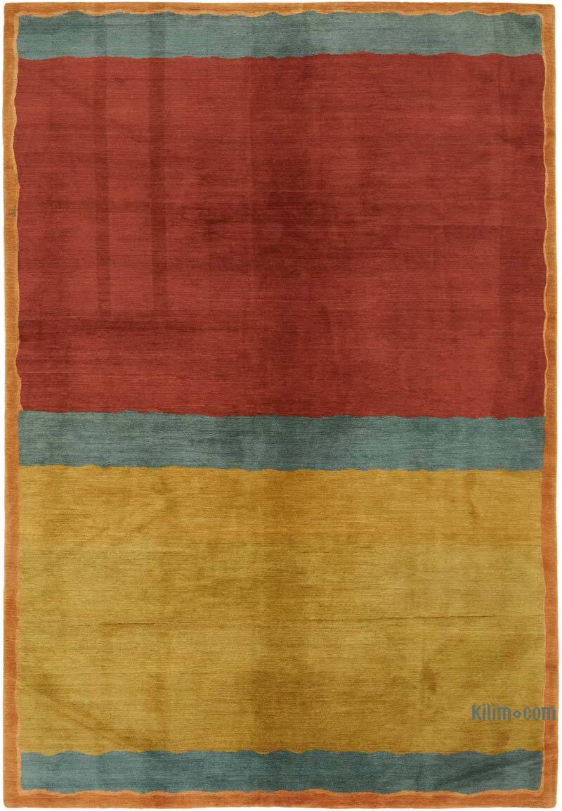 New Contemporary Hand-Knotted Rug - K0082353