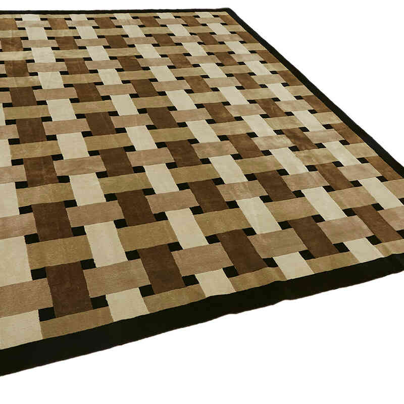 New Contemporary Hand-Knotted Rug - K0082357