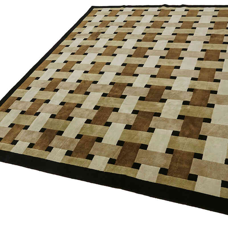 New Contemporary Hand-Knotted Rug - K0082357
