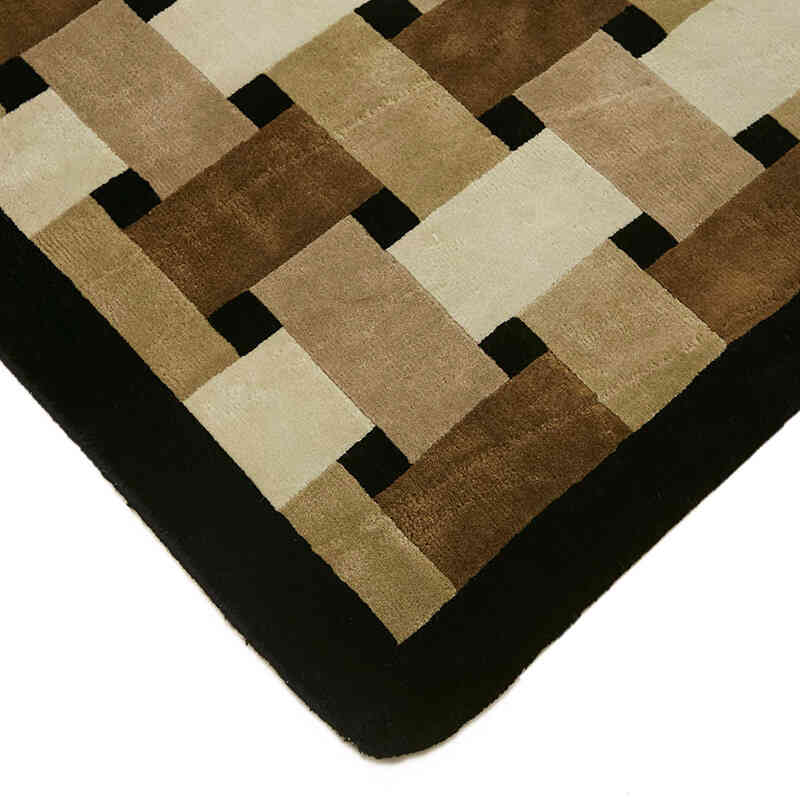 New Contemporary Hand-Knotted Rug - K0082357