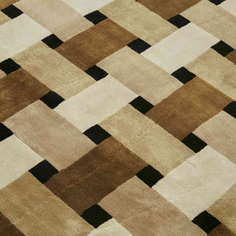 New Contemporary Hand-Knotted Rug - K0082357