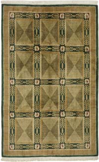 New Hand-Knotted Wool Oushak Rug