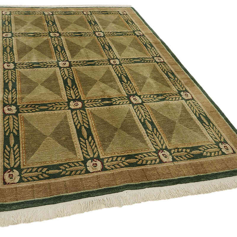 New Hand-Knotted Wool Oushak Rug - K0082358