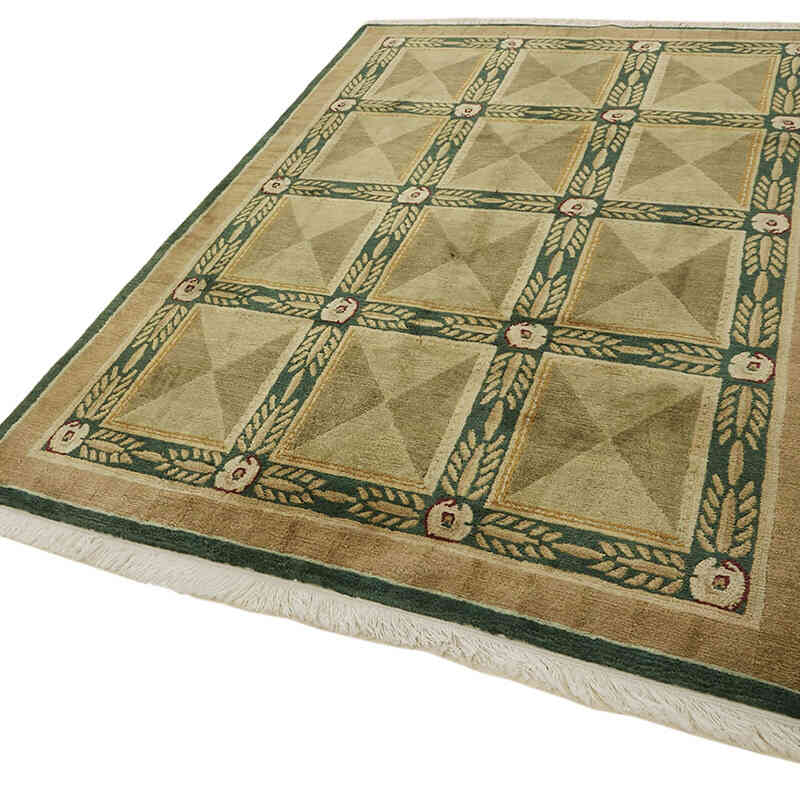 New Hand-Knotted Wool Oushak Rug - K0082358
