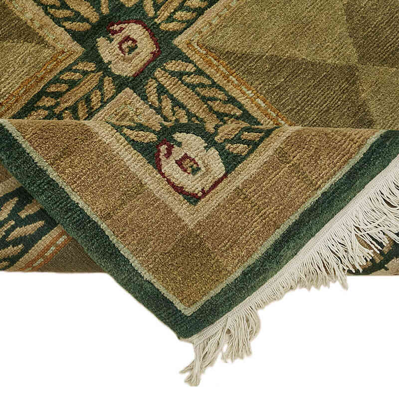 New Hand-Knotted Wool Oushak Rug - K0082358