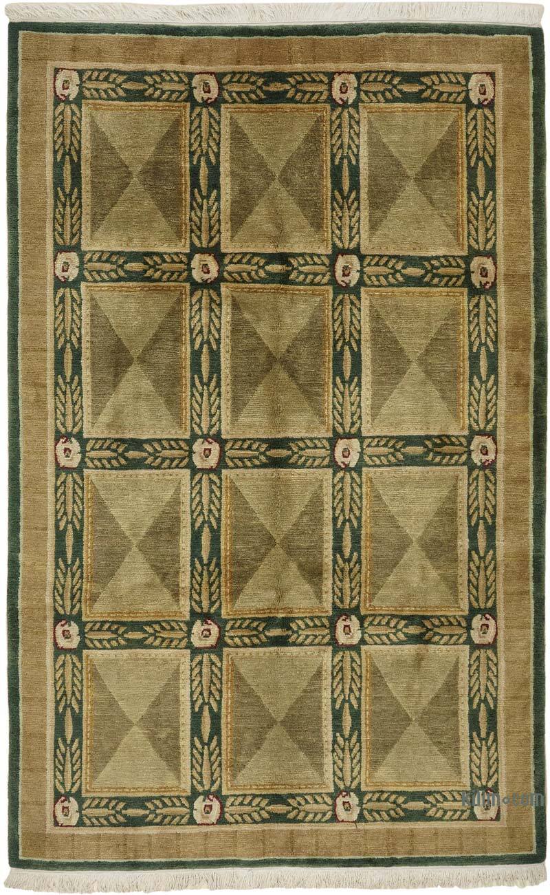 New Hand-Knotted Wool Oushak Rug - K0082358