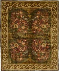 New Hand-Knotted Wool Oushak Rug
