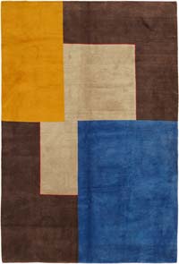 New Contemporary Hand-Knotted Rug