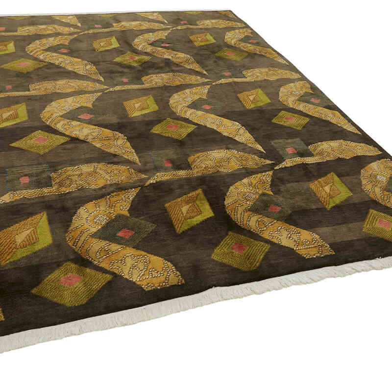 New Contemporary Hand-Knotted Rug - K0082364