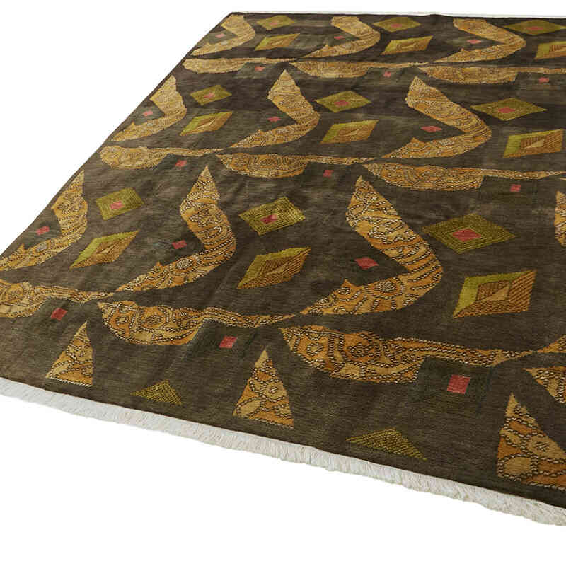 New Contemporary Hand-Knotted Rug - K0082364