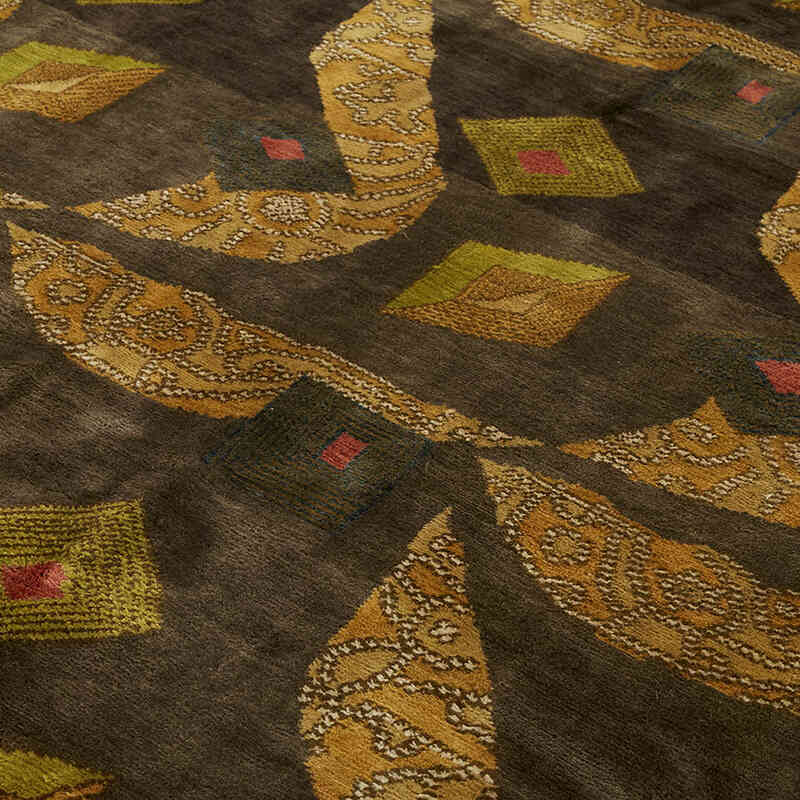 New Contemporary Hand-Knotted Rug - K0082364