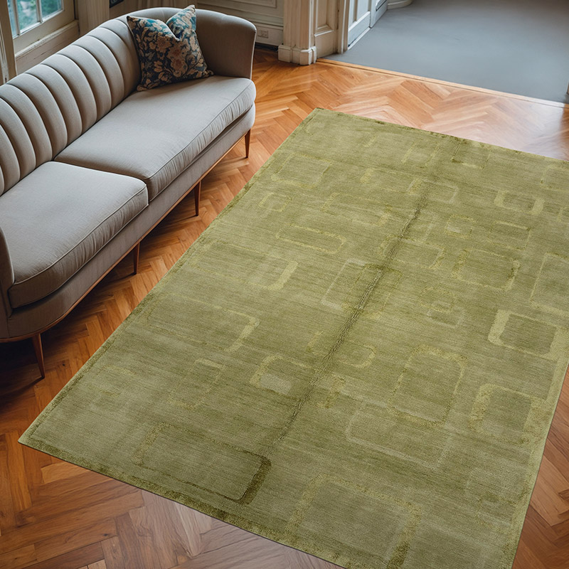 New Contemporary Hand-Knotted Rug - K0082365