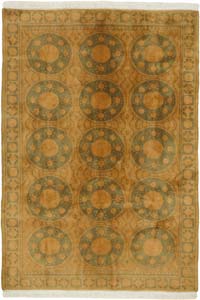 New Hand-Knotted Wool Oushak Rug